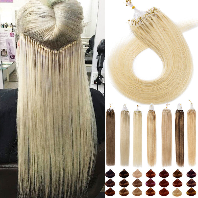 Pre Bonded Human Hair Extensions with Micro Loop Beads - Thick 1G/S