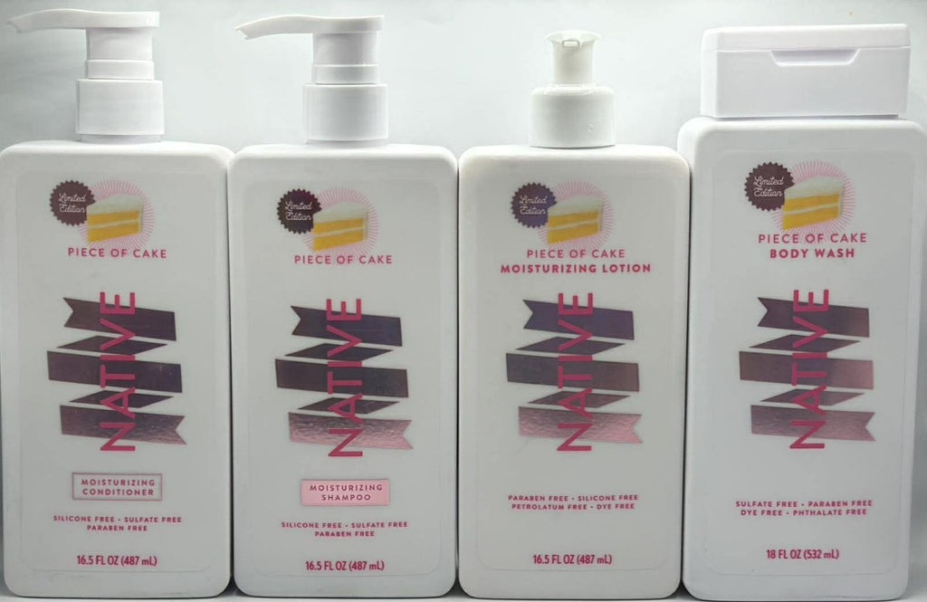 Native 4-Piece Body Care Set — Shampoo Conditioner Body Wash & Lotion