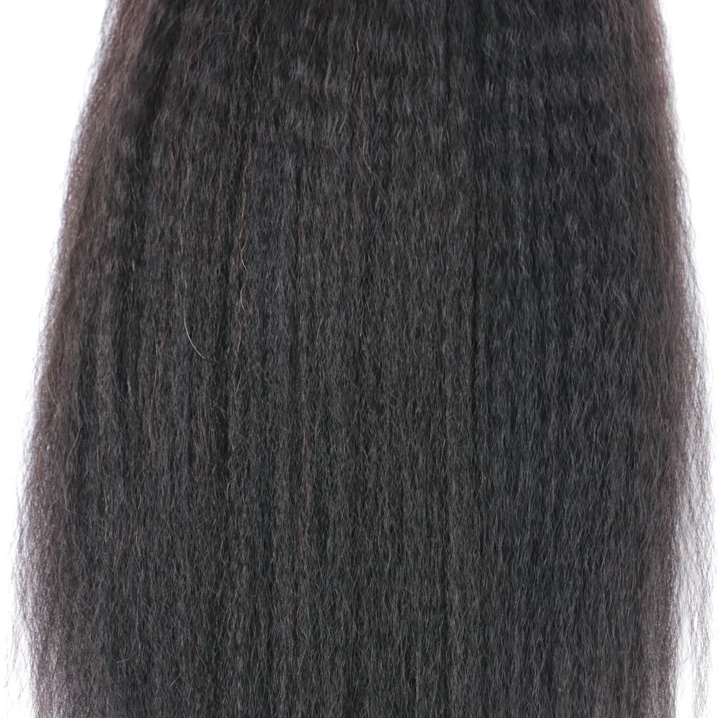 Brazilian Kinky Straight Human Hair Weave Bundles 18 Inch - Virgin Hair