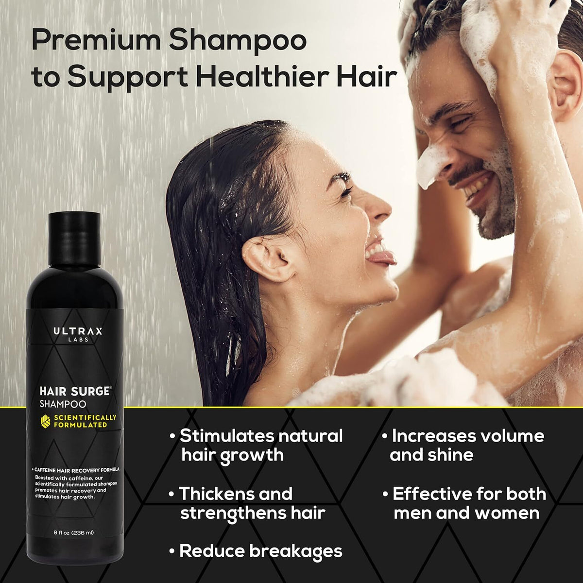 Hair Growth Thickening Shampoo for Women and Men - 8 Oz