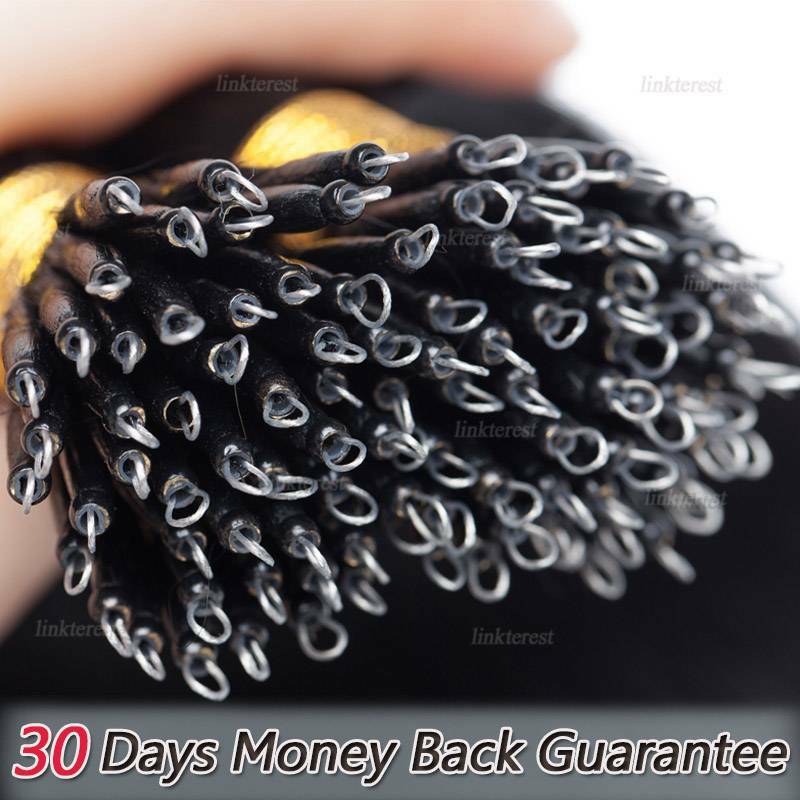 Thick Nano Ring Hair Extensions - Micro Link Bead Tips, Remy Human Hair