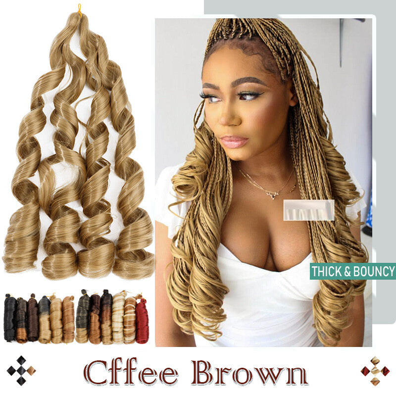 Loose Wave Braiding Hair Extensions Afro French Curls for Crochet & DIY Styles