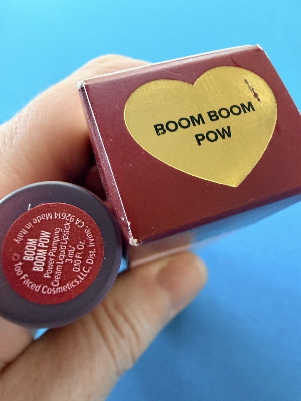 Liquid Lipstick with Lip Plumper Effect - Boom Boom Pow Full Size 0.1oz