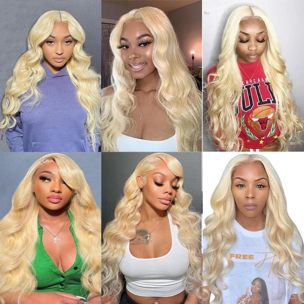 Blonde Hair Extensions 20-24 Inch Body Wave Virgin Brazilian Human Hair