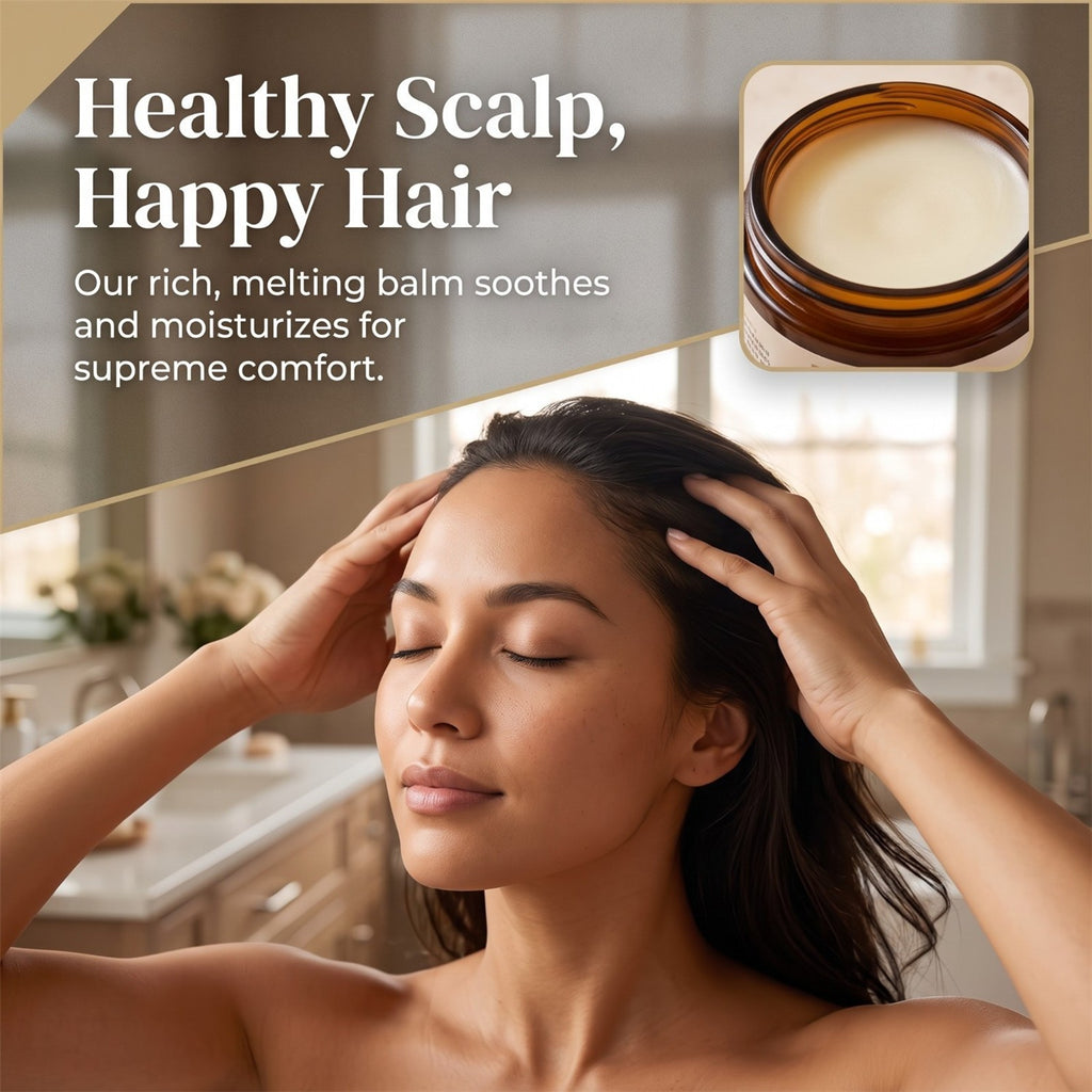 Hair Growth Balm with Rosemary Oil for Scalp & Damaged Hair - 4oz