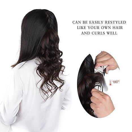 16-Inch Human Hair Clip-In Extensions Bleach Blonde #613 - Silky Straight