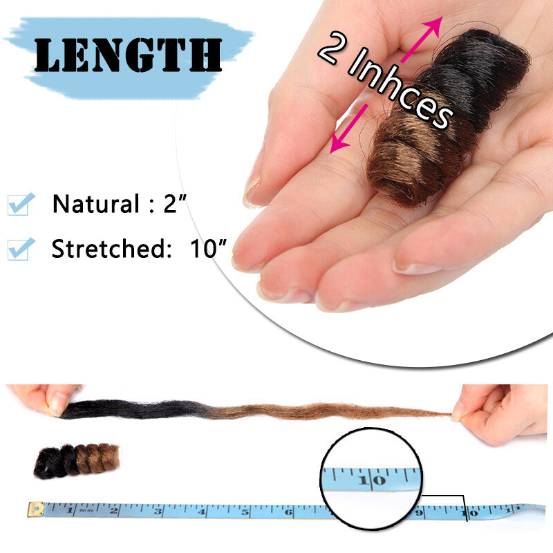 Natural Short Jamaican Bounce Crochet Hair Extensions Spring Braid