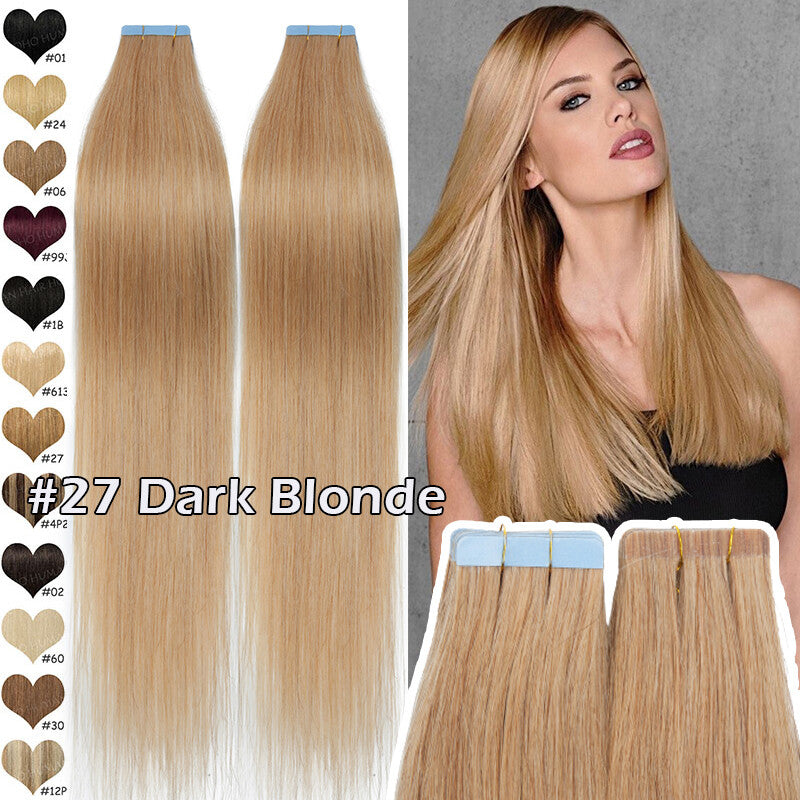 Thick Russian Tape-In Hair Extensions - Remy Human Hair Full Head