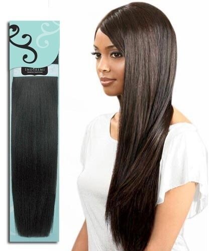 14-Inch Virgin Human Hair Extensions - Natural Yaky Texture, Color 4