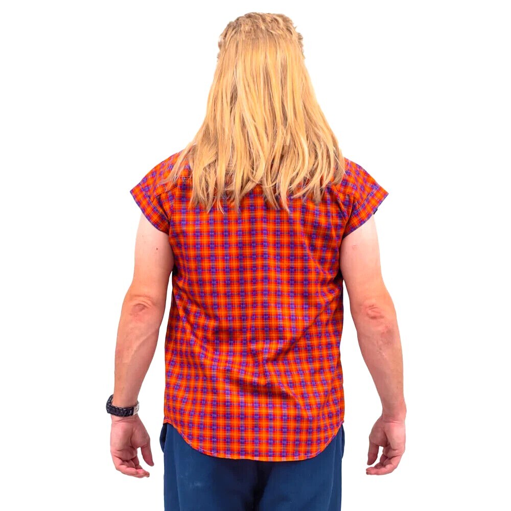 Unisex Halloween Cosplay Wig & Beard Set for Joe Dirt Janitor Costume