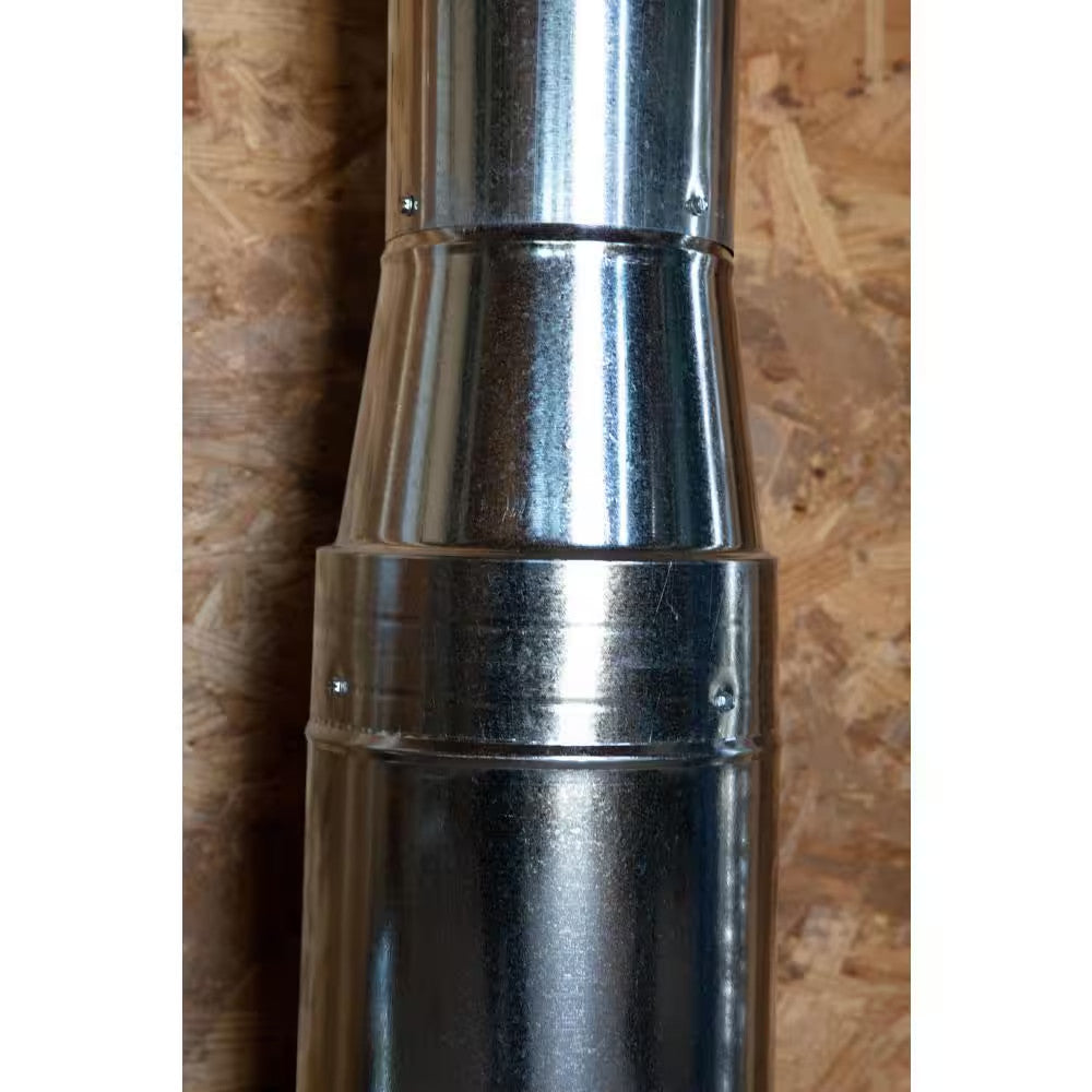HVAC 10 Inch to 6 Inch Round Reducer Galvanized Steel Pipe Transition