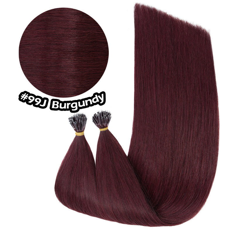 100% Human Hair Extensions Nano Ring Loop Micro Beads Blonde S