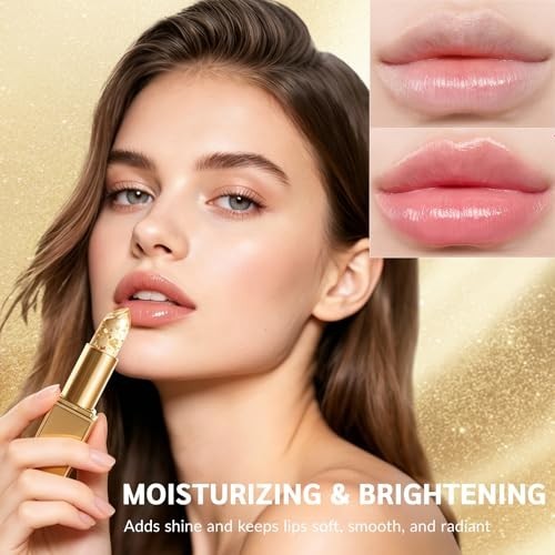 Color Changing Lipstick Set - Moisturizing Glossy Long Lasting pH-Reacting Lip Gloss