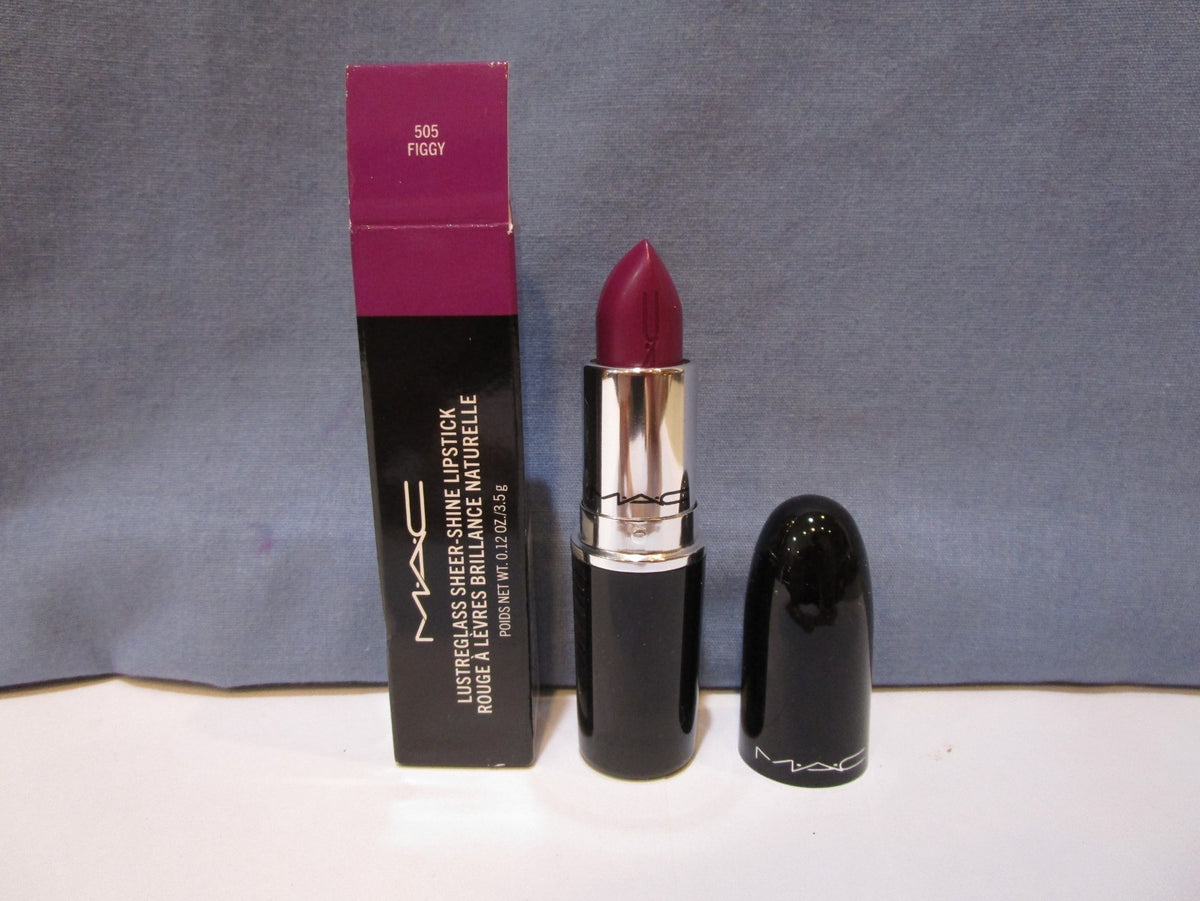 Figgy Lipstick by MAC LusterGlass Sheer Shine 0.12 oz