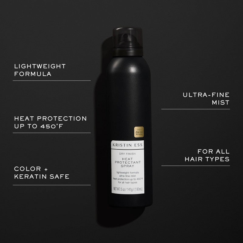 Heat Protectant Spray for Hair - Dry Finish, 5 oz, 2 Pack