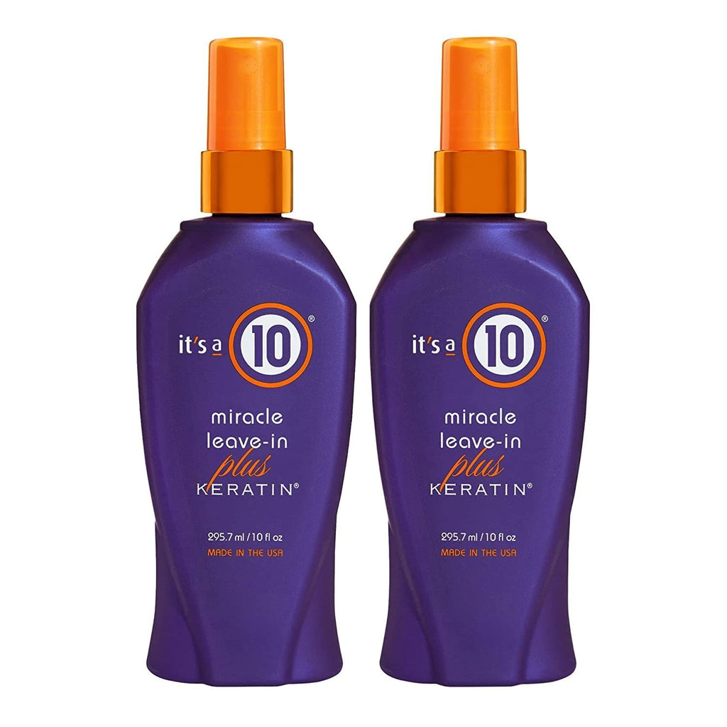 Keratin Hair Spray for Frizz Control & Shine - 2 Pack, 10 fl oz