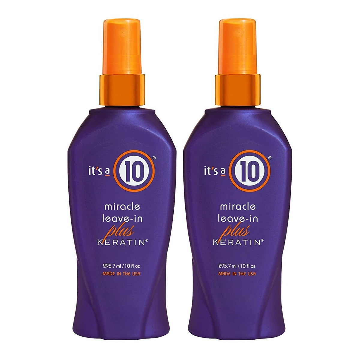 Keratin Hair Spray for Frizz Control & Shine - 2 Pack, 10 fl oz