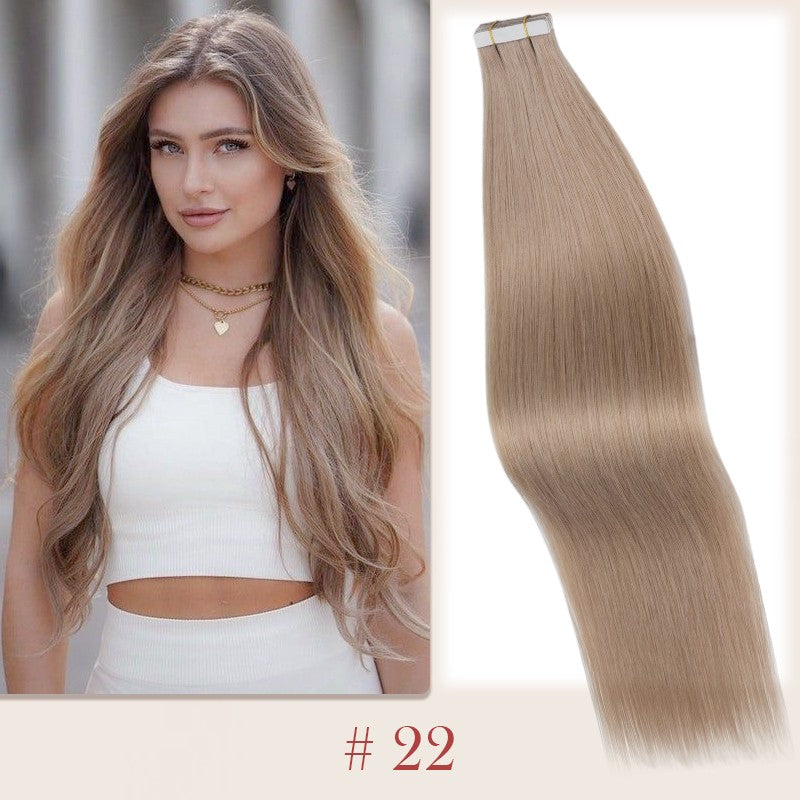 100g Invisible Tape-In Hair Extensions Remy Human Hair Full Head Thick