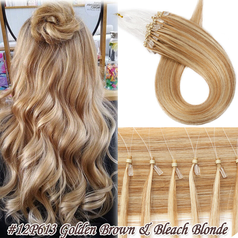 Pre Bonded Human Hair Extensions with Micro Loop Beads - Thick 1G/S