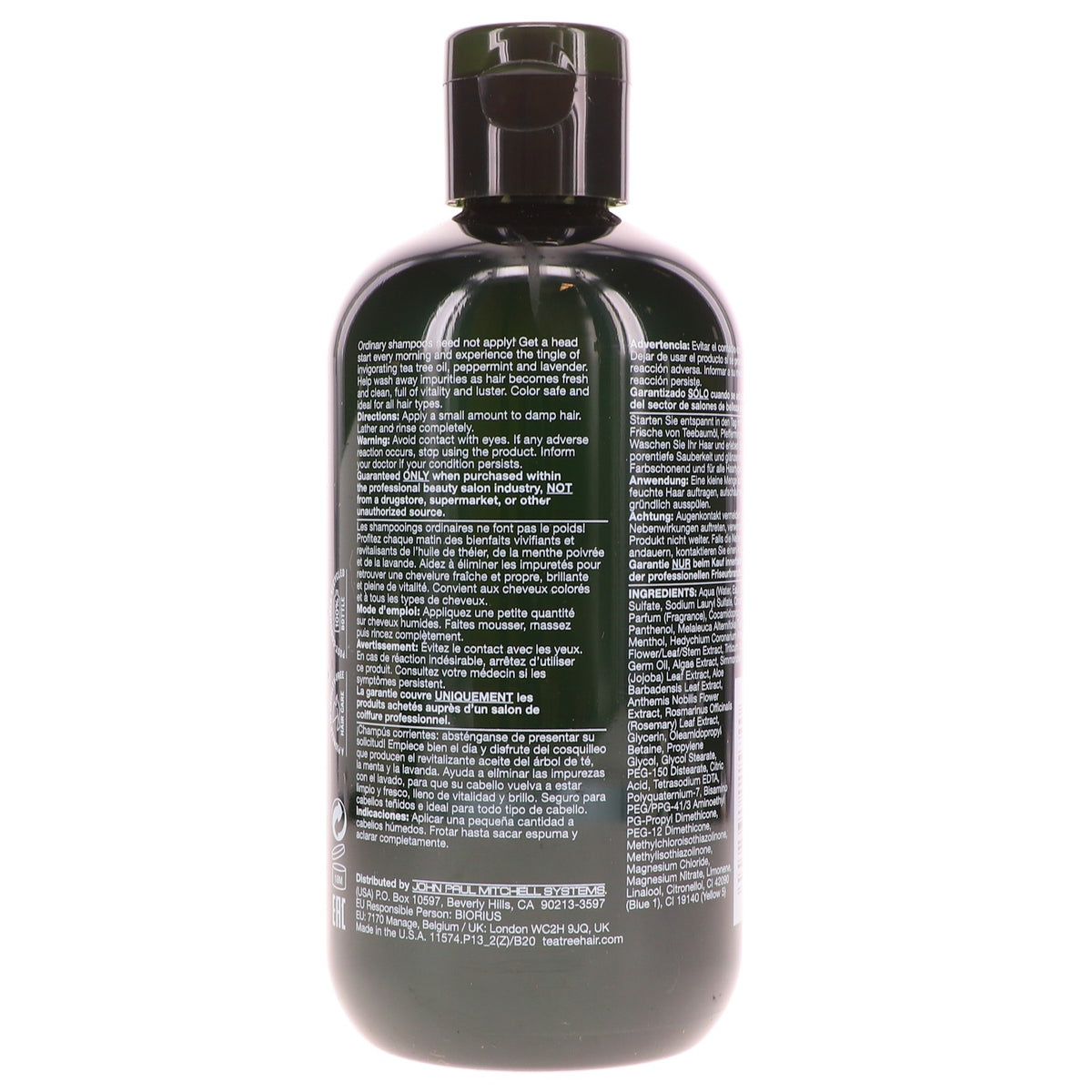 Tea Tree Special Shampoo 10.14 oz - Vegan, Color Safe Hair Care