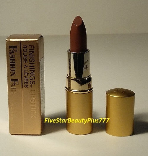 Fashion Fair Finishings Lipstick Uptown Brown Full Size 0.08 oz - New