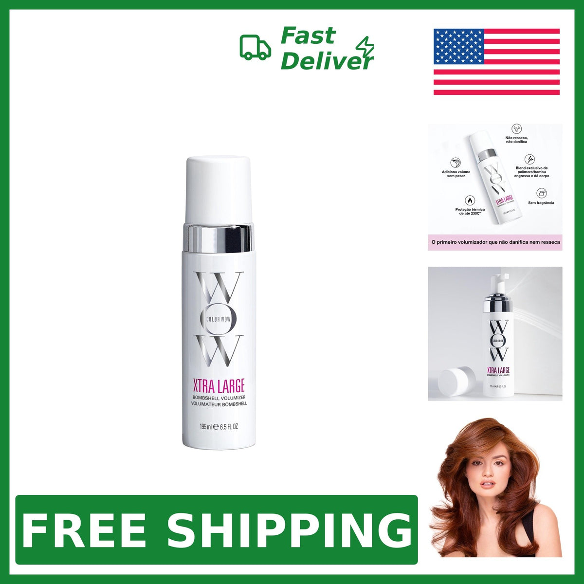 Volumizing Hair Foam - Large Volume & Healthy Hair - 6.5 oz