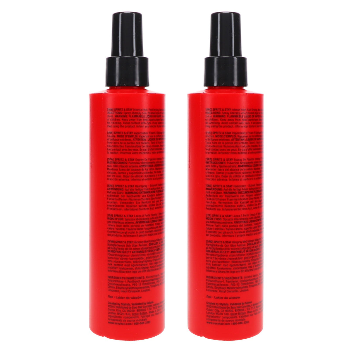 Hair Spray Duo - Strong Hold, Humidity-Resistant, Volume & Shine, 8.5 oz Each