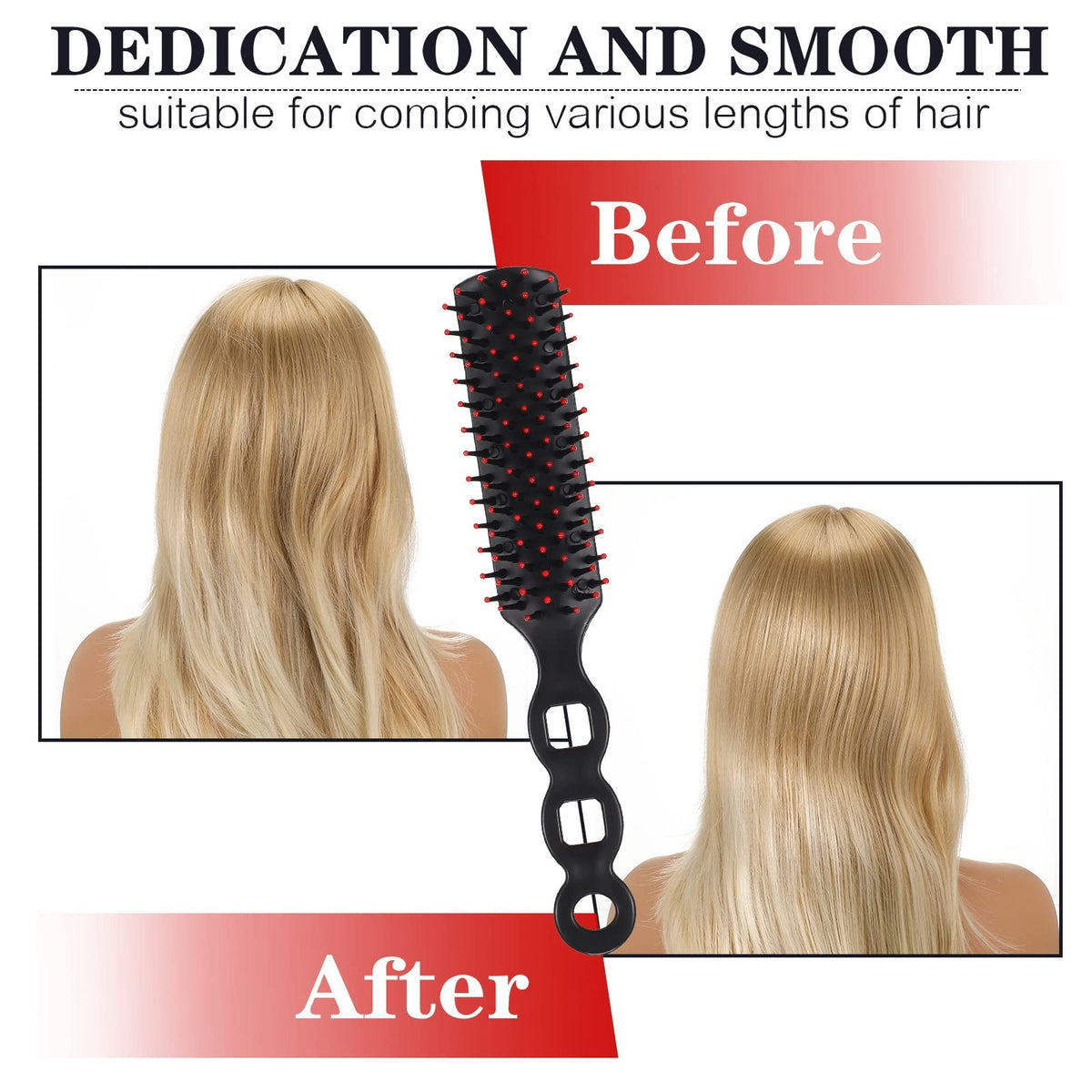 100 Pack Detangling Hair Brushes Bulk Individually Wrapped for Hygiene and Safety