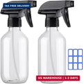 10oz Plastic Spray Bottles for Plants, Hair, Cleaning - No Clog Leak