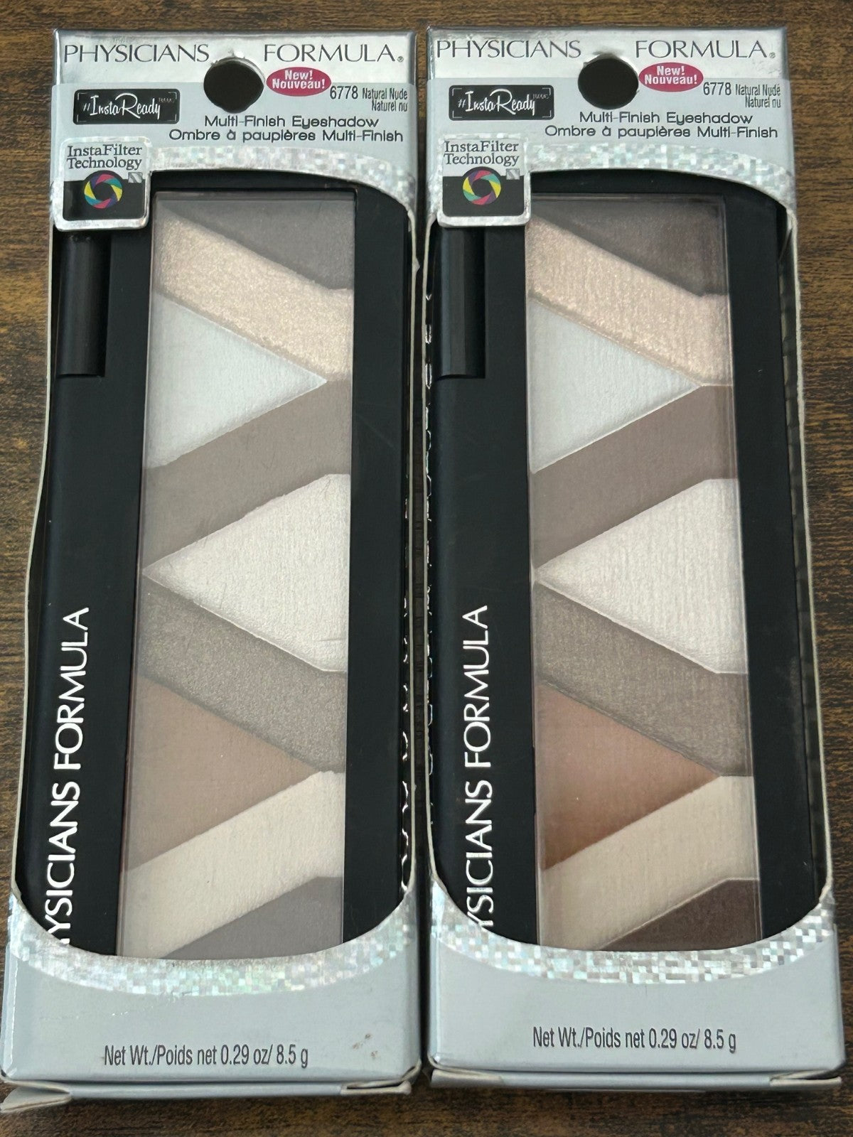 Eyeshadow Palette - Natural Nude, Multi-Finish, 2 Pack (6778) | Hypoallergenic