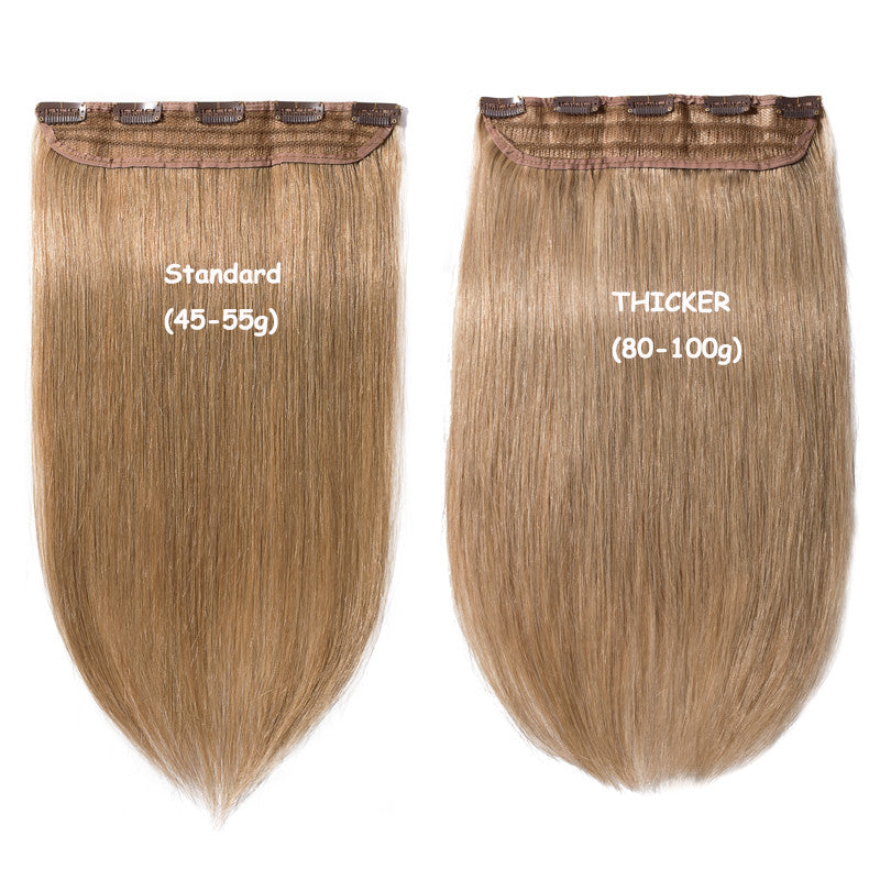 Real Human Hair Clip-In Extensions 8-24 Inch Body Wave Thick Full Head