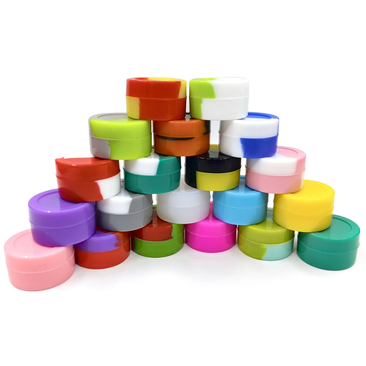 50-Pack 5ml Silicone Storage Jars – Non-Stick, Multi-Use Containers for Wax, Cosmetics, Skincare