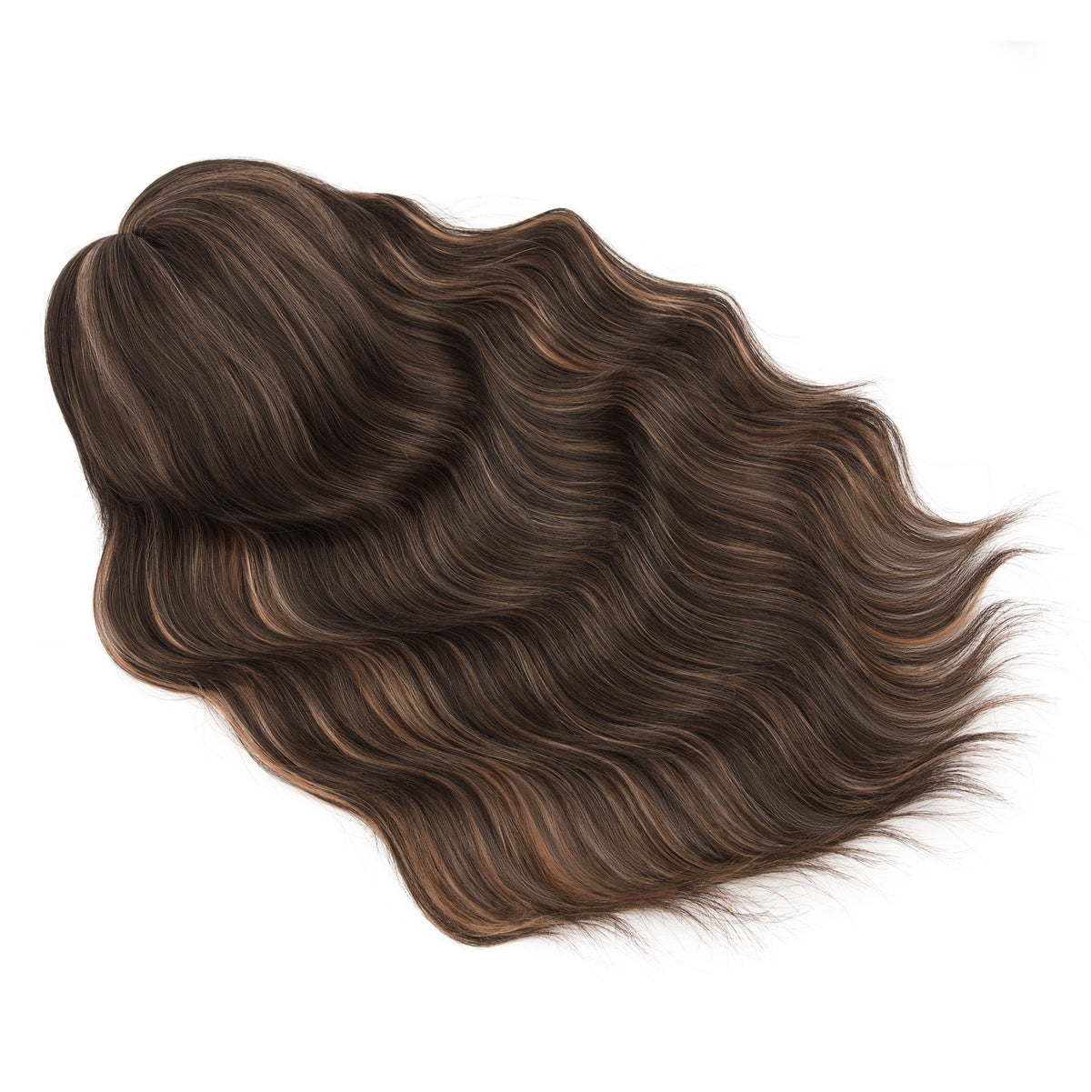 Women Clip-In Hairpiece Human Hair Toupee for Natural Look - 6.5x6.5in
