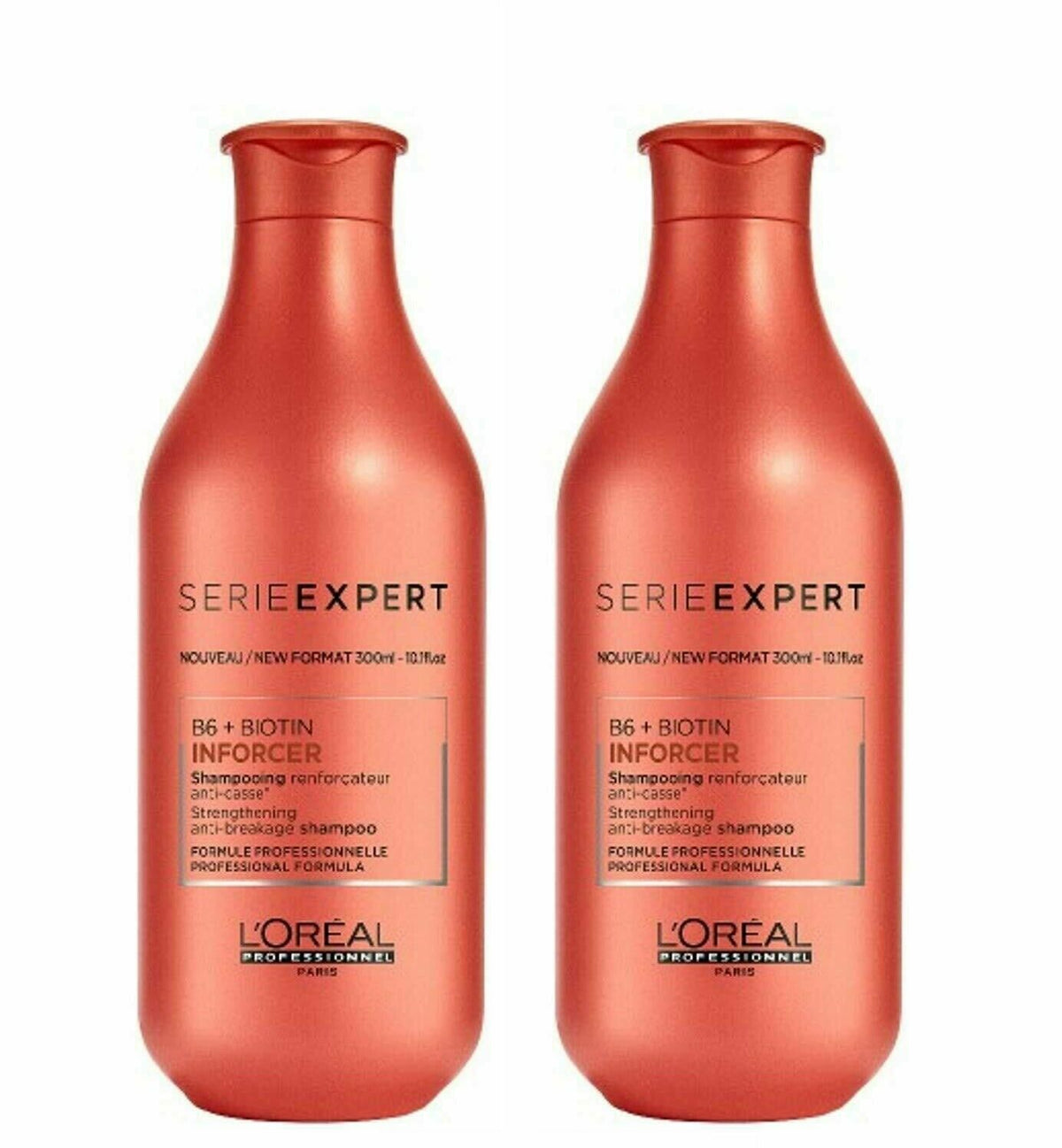 L'Oréal Inforcer B6 + Biotin Strengthening Shampoo - Pack of 2, 10.1oz