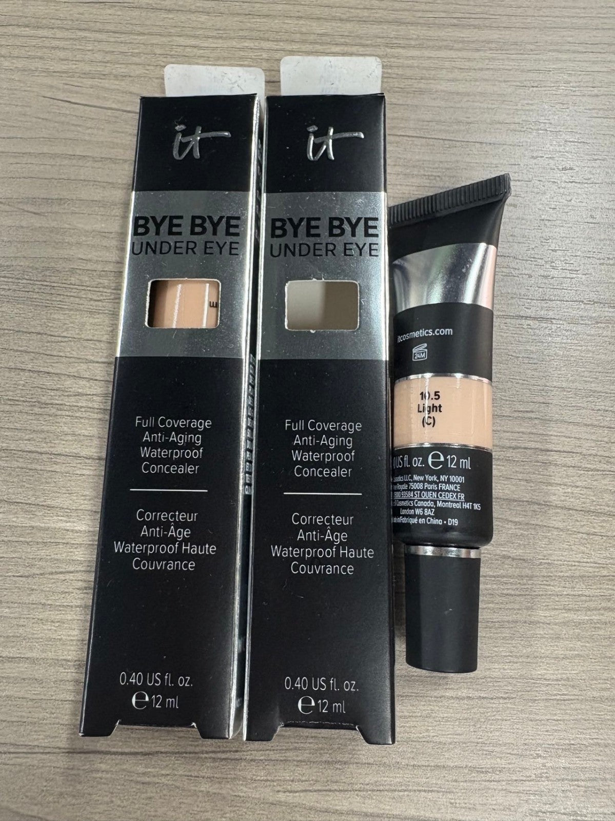 Waterproof Under Eye Concealer Anti-Aging Full Size 12ml - Multiple Shades