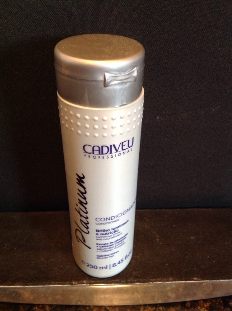 Cadiveu Platinum Conditioner for Blonde Hair 250ml - Nourishing & Tone Neutralizing