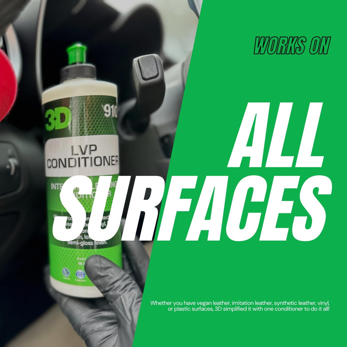 Multi-Surface Leather Vinyl Plastic Conditioner - 16 Fl Oz Restores & Protects