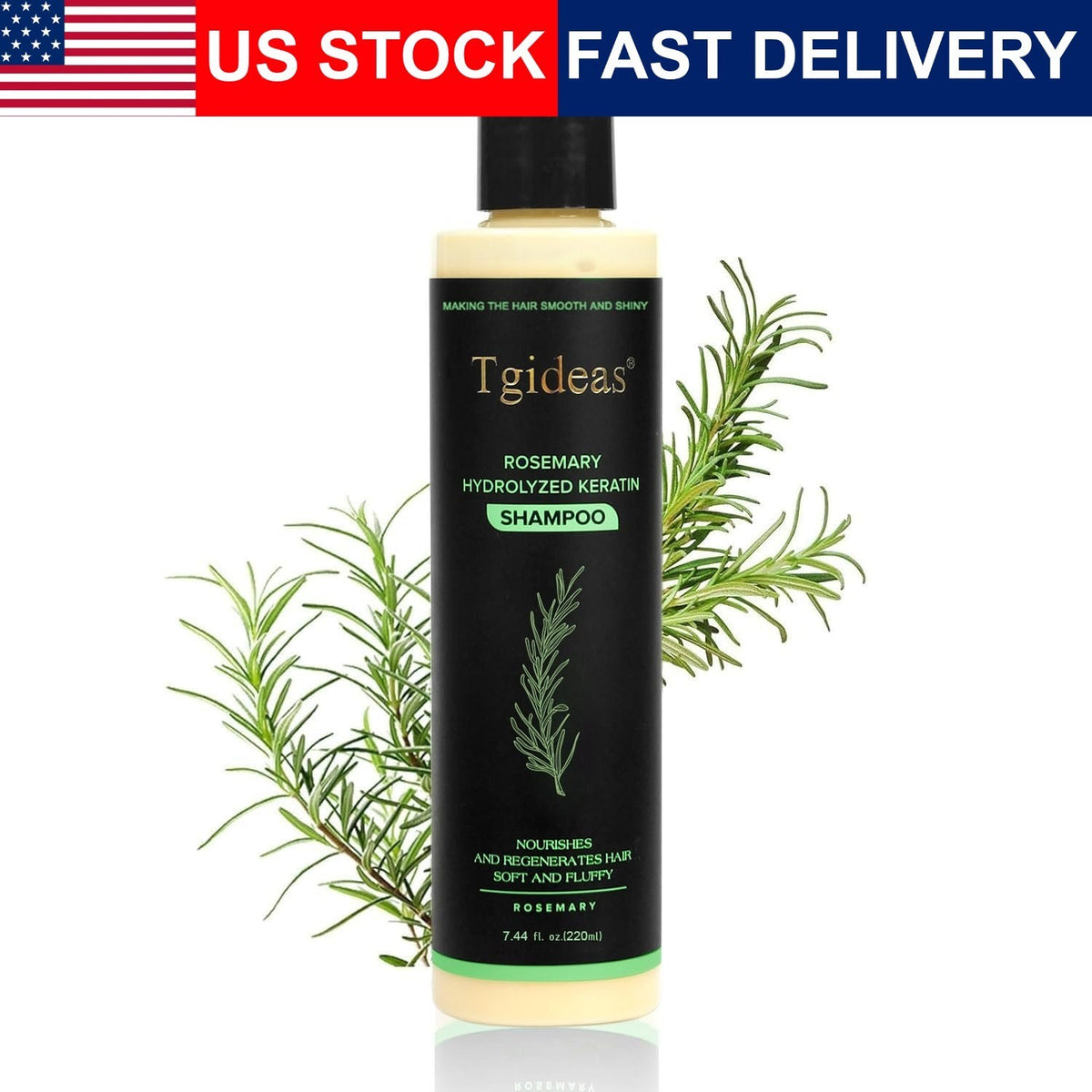 Biotin & Rosemary Volumizing Shampoo for Thinning Hair - 220ml, Sulfate-Free