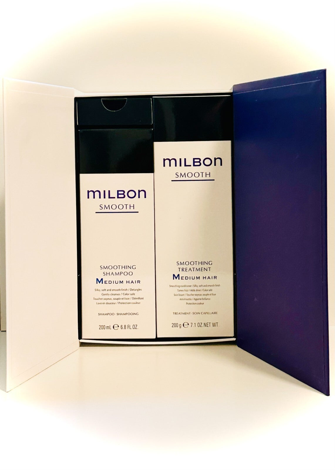 Milbon Smoothing Shampoo & Medium Hair Conditioner Set - 6.8 oz & 7.1 oz