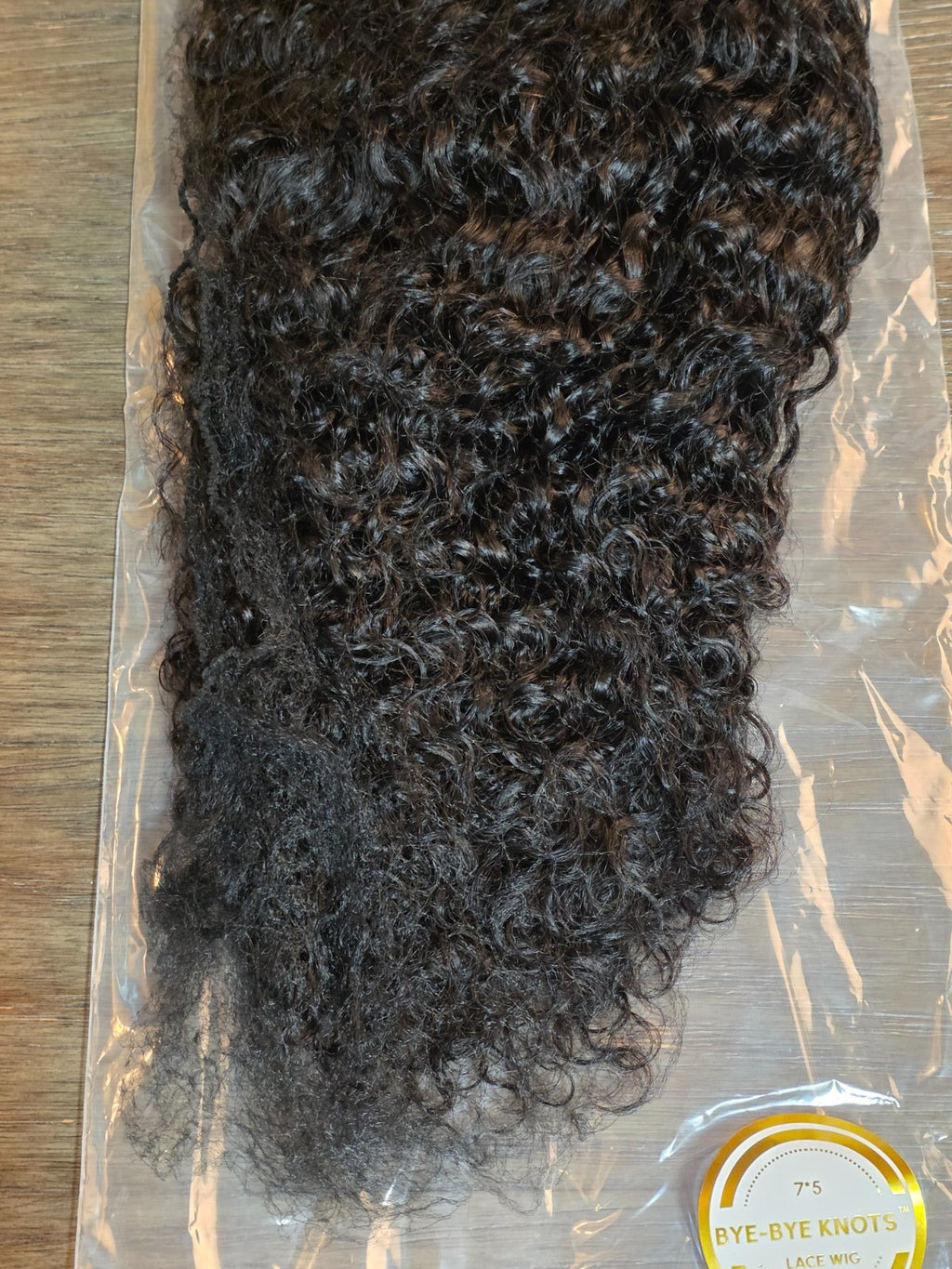 20 Inch Jerry Curly Lace Wig with 7x5 Lace Area and Accessories - Black
