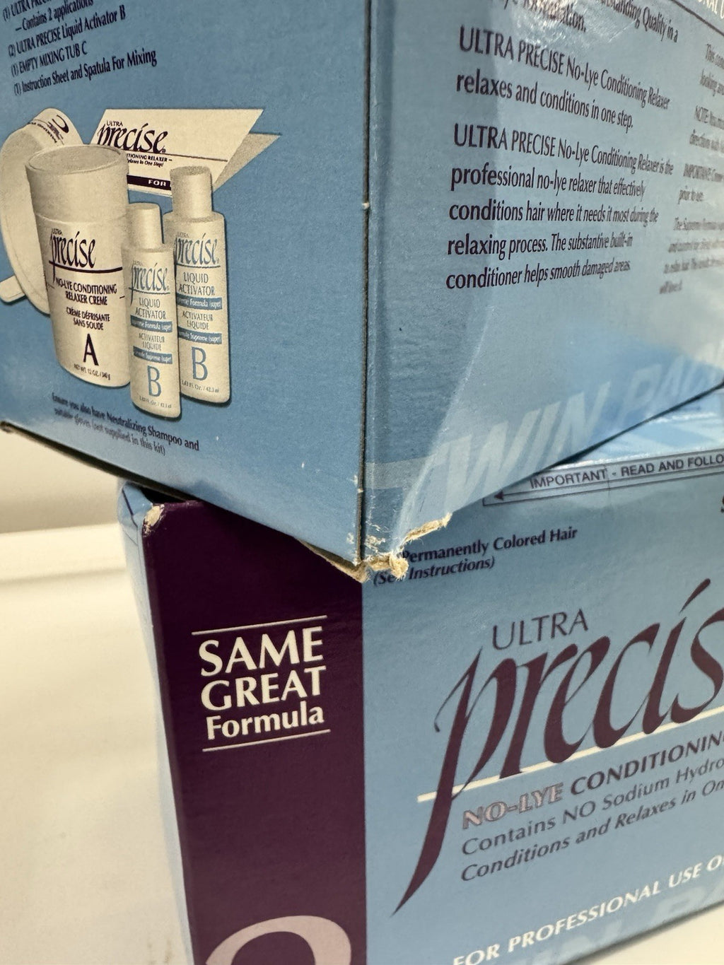 Ultra Precise No-Lye Hair Relaxer Kit Twin-Pack for Coarse Resistant Hair