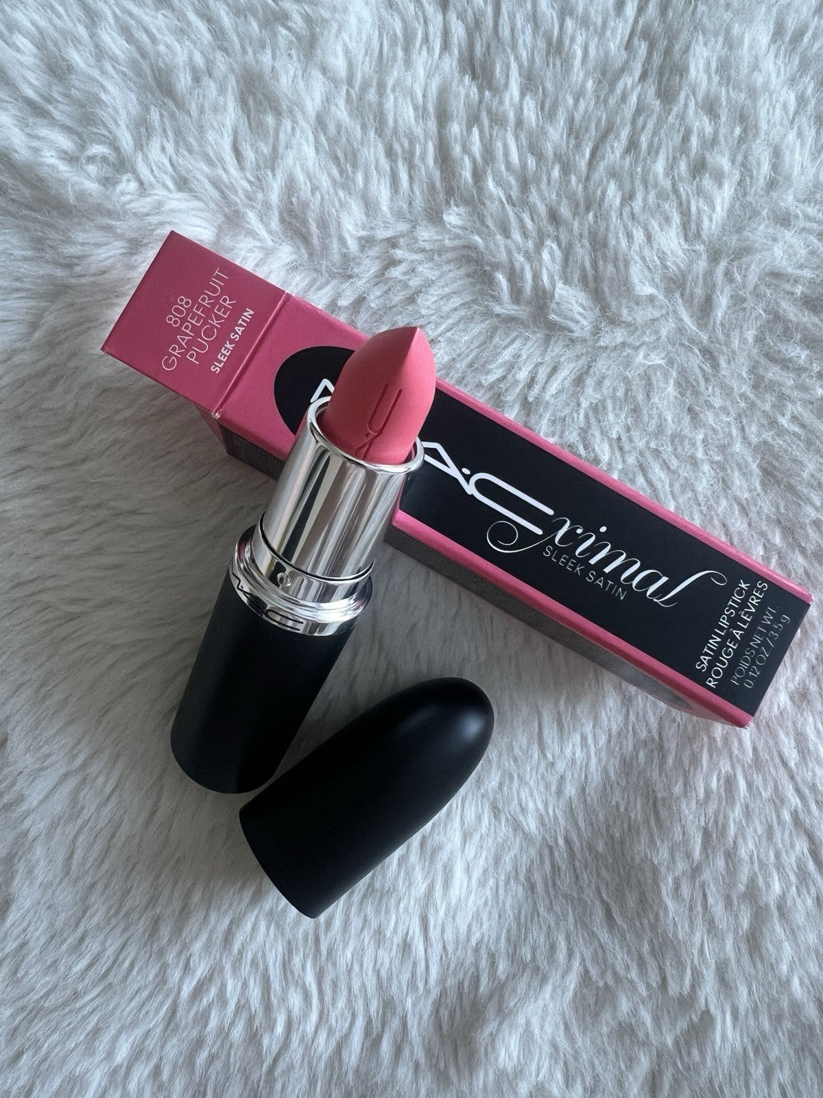 Mac Lipstick 808 Grapefruit Pucker Full Size 3.5 g