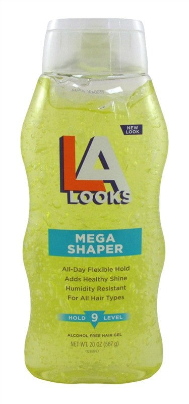 Hair Gel Mega Shaper 20oz Pack - Strong Hold, Humidity Resistant