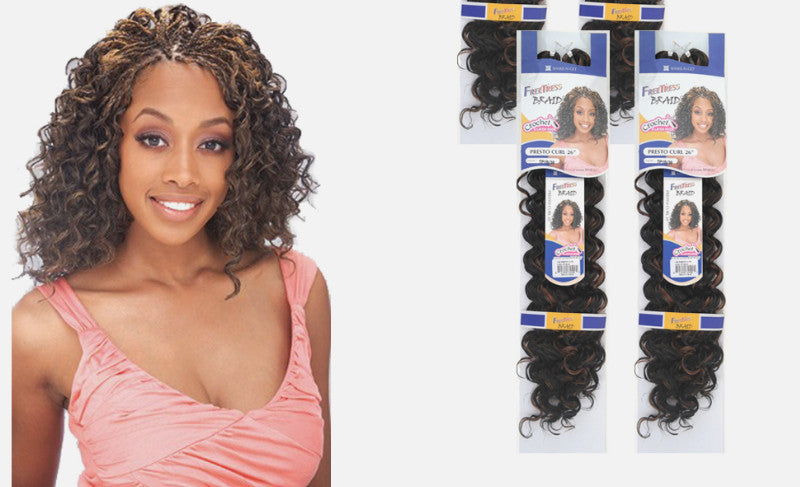 Synthetic Bulk Braiding Hair Extensions 2 Pack - Freetress TP 1B/27
