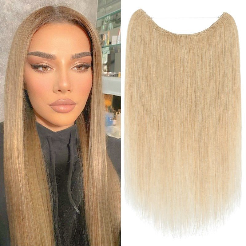 Remy Human Hair Clip-In Extensions with Invisible Wire & Clips - Thick, Natural Look