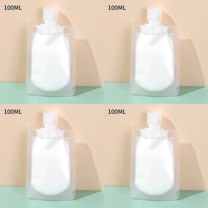 10 Pack Travel Toiletry Pouches TSA Approved Refillable Portable Organizer
