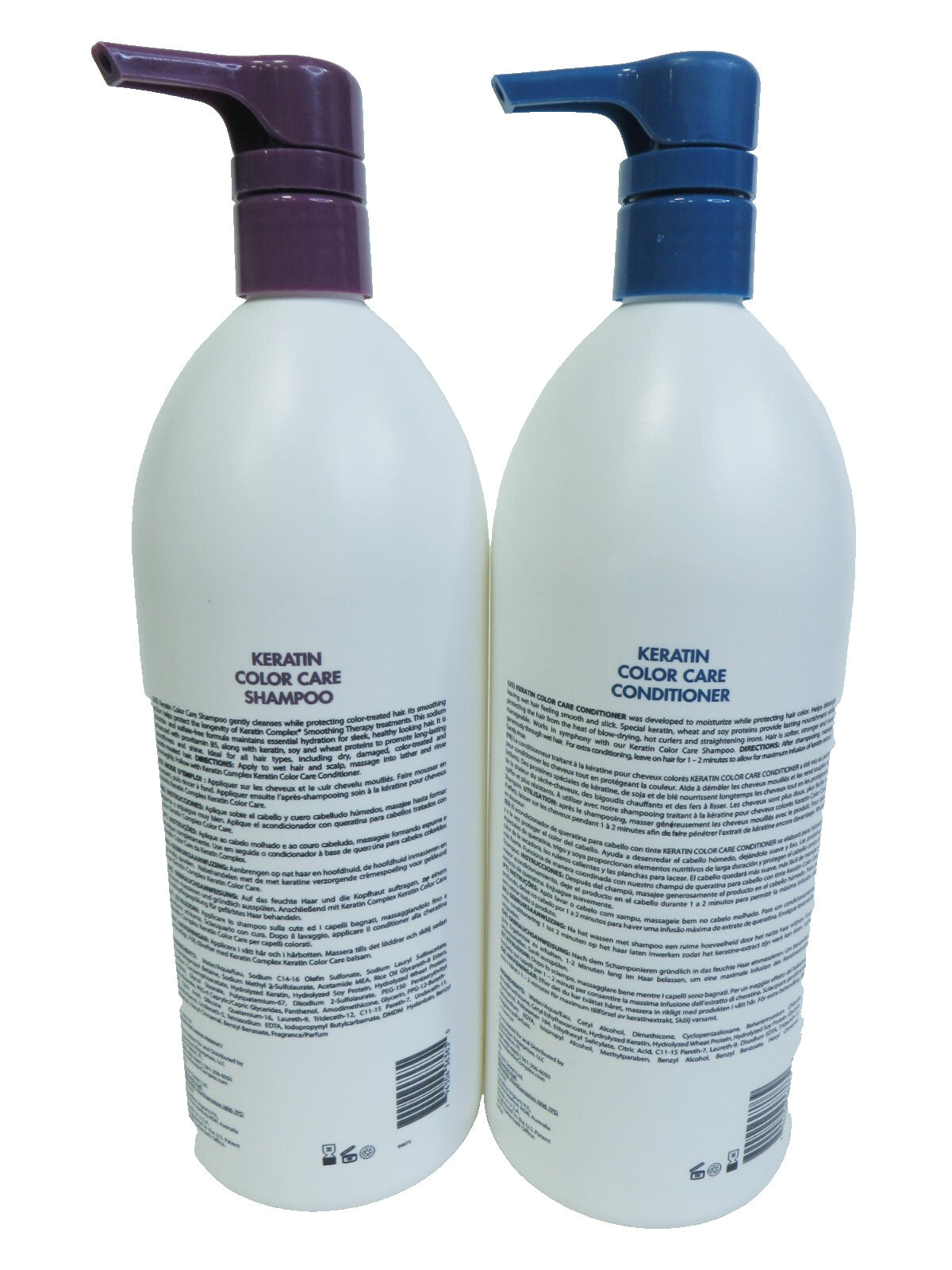 Keratin Complex Color Care Shampoo & Conditioner Set 33.8 oz Each - Smoothing Therapy
