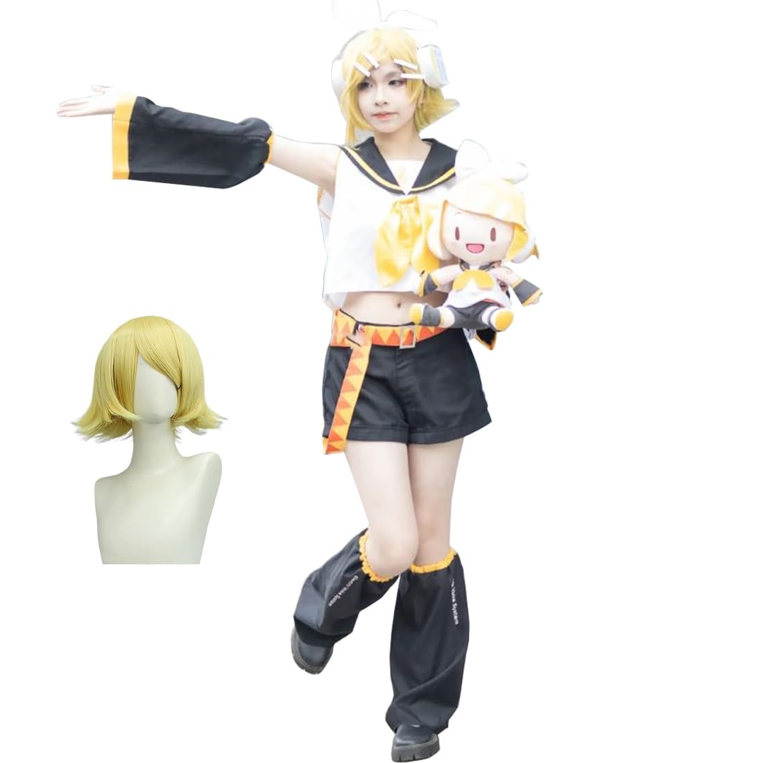 Kagamine Rin & Len Cosplay Costume Set - Halloween Uniforms for Anime Fans