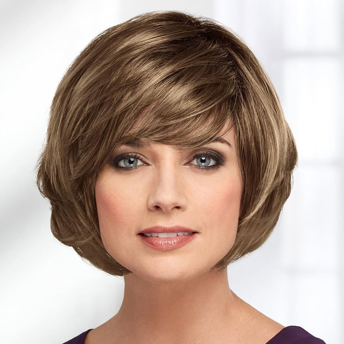 Lightweight Bob Wig with Bangs - Multiple Colors, Modern Style