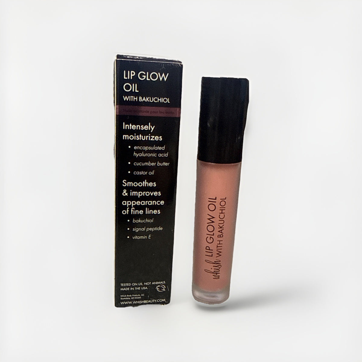 Lip Glow Oil with Bakuchiol - Dusty Rose, 5 ml